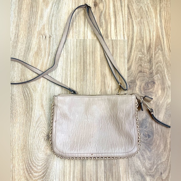 Jessica Simpson Studded Taupe Crossbody Bag - Picture 5 of 6